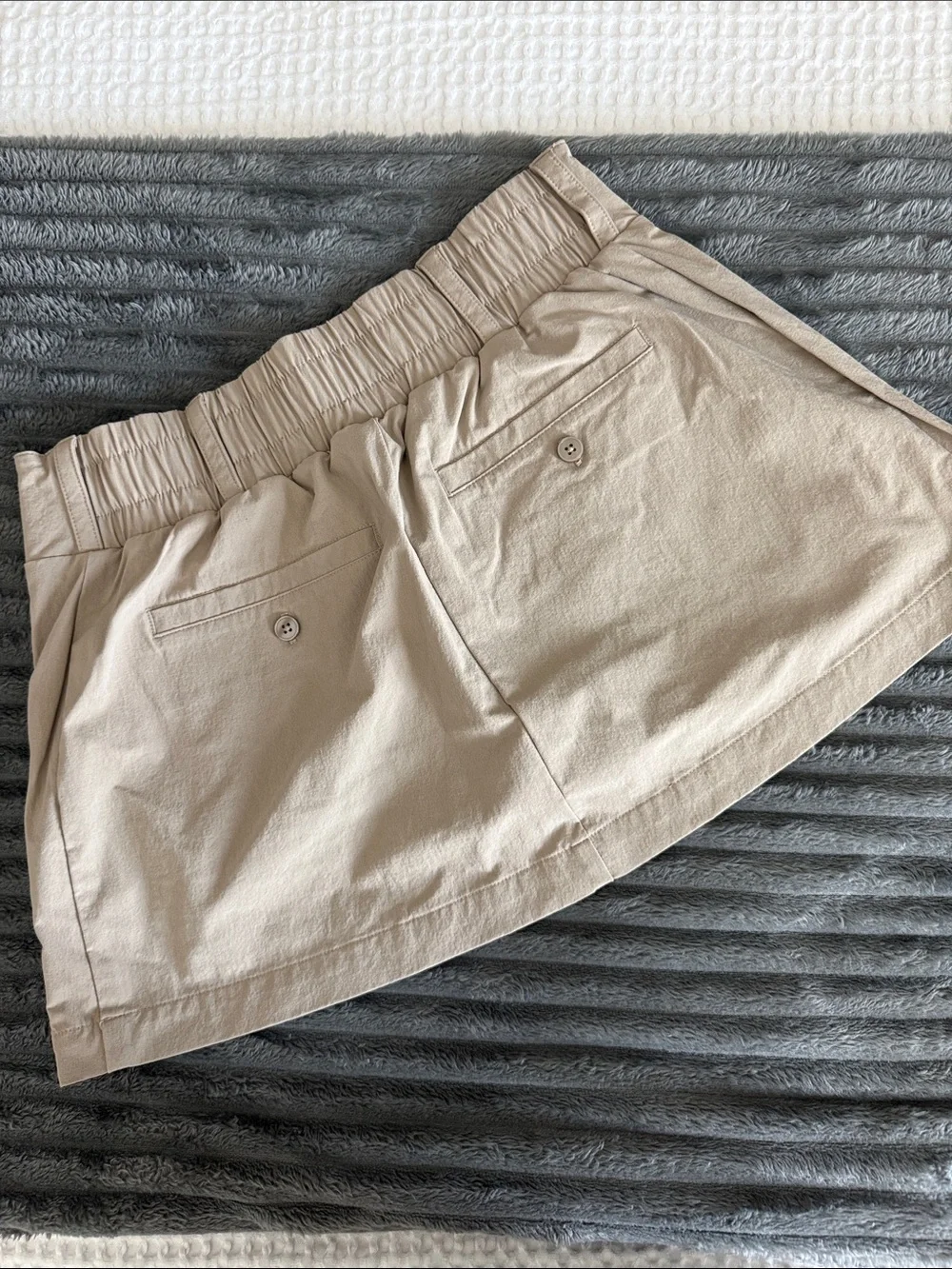 ALO FAN CLUB MINI SKIRT SKORT KHAKI S